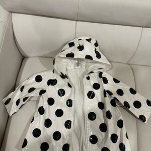 Chic Polka Dot Raincoat